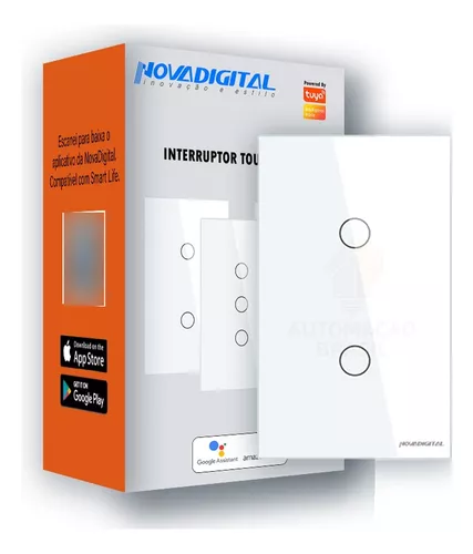 Interruptor Inteligente Touch Nova Digital Zigbee 4 Botões Branco -  Luminolândia