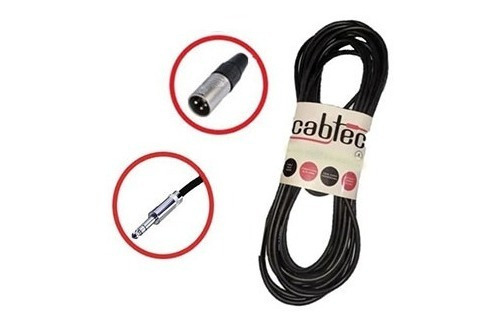 Cable Xlr Macho A Plug Stereo 6 Mtrs Cab-tec Neutrik Audio 