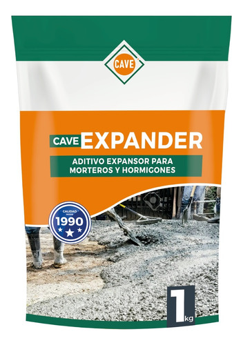 Cave Expander - Aditivo Para Mezclas Cementicias, Bolsa 1 Kg