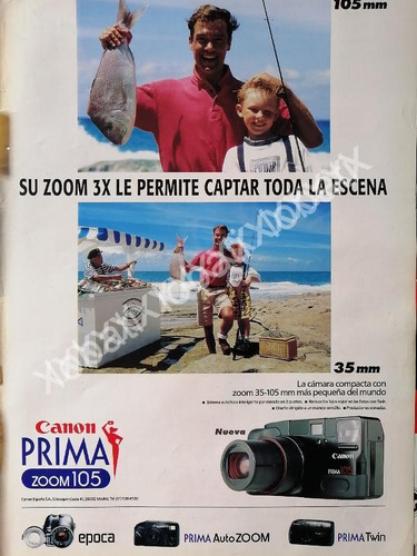 Cartel Camaras Fotograficas Canon Prima Zoom 105 1980s 575