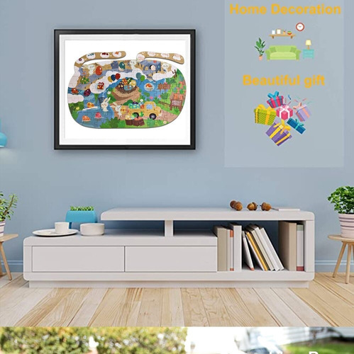Imagen 3 de 4 de Rompecabezas 105pcs Puzzle Forma Conejos Fabrica Bolso Viaje