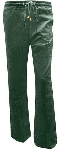 Pantalones Casuales De Lino Y Algodón Para Mujer