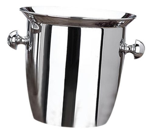 Cubo De Hielo De Acero Inoxidable Con Mango Duradero Para 5l
