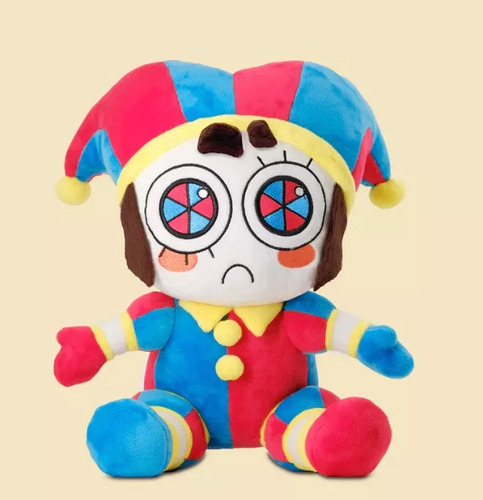 Muñeco de peluche de circo digital de 25 cm, 1 unidad de color, 1 pieza de pomin