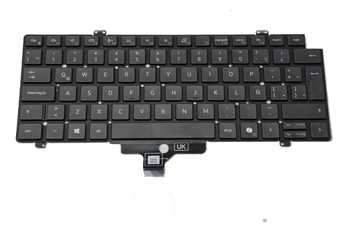 Teclado Para Dell Latitude 5420 7420 7520 2021 0k5xt4 Luz Negro Español Latinoamérica