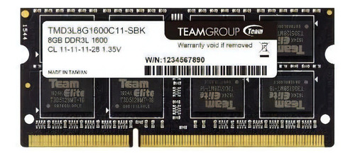 Memoria RAM Elite 16GB 2 Team Group TED3L16G1600C11DC-S01