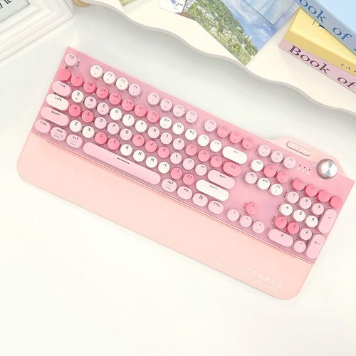 Teclado Mecánico Qwerty Rosa Mofii G7 De 3 Modos