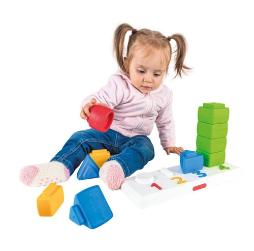 Brinquedo De Números E Formas Para Montar Coloridos Poliplac