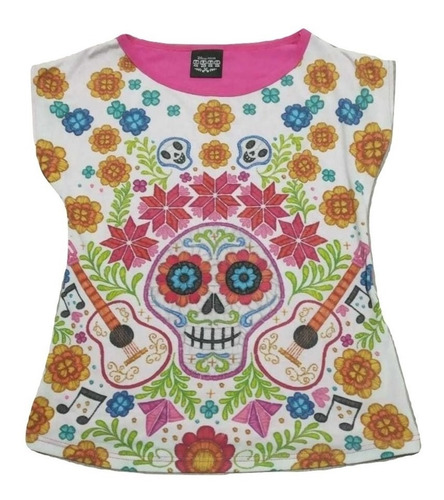 Playera Disney Pixar Coco Original Rosa T 10 Niña (Usado)