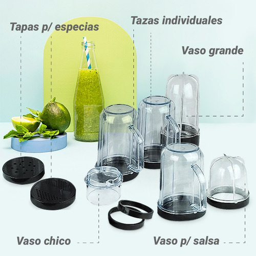 Imagen 3 de 7 de Procesador De Alimientos Natural Bullet 250 Tipo Nutribullet
