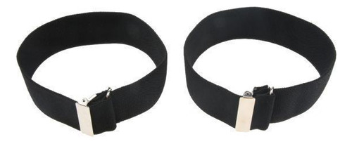 3x Ajustable Antideslizante Elástico Camisa Mangas Soporte