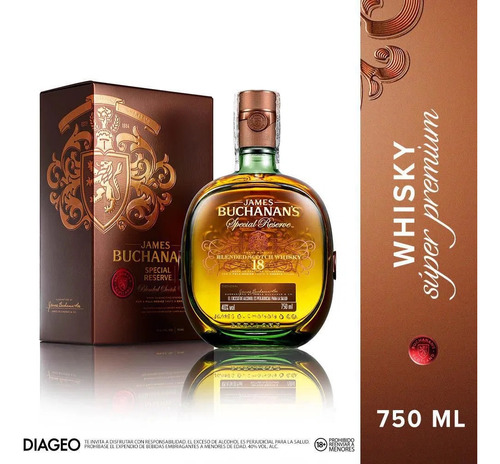 Buchanans Special Reserve 18 Años Whisk - mL a $380