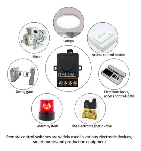 Interruptor De Control Remoto Inalámbrico 3x Ac220v 30a 1ch