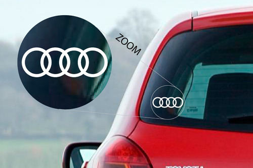 Audi Logo Calco Sticker Vinilo Decoracion