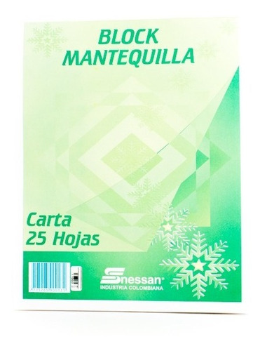 Block Mantequilla Carta 25h Nessan