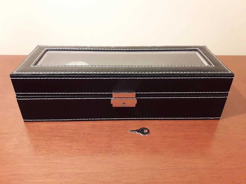 Imagen 3 de 4 de Estuche Caja Organizador Para 6 Relojes