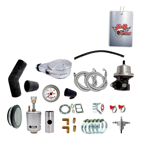 Imagem 5 de 5 de Kit Turbo Vw Ap Farol Carburado + Turbina Master Power .50