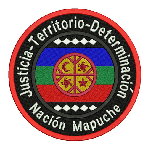 Nación Mapuche Parche Bordado 