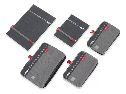 Organizador De Viaje Packit Primicia X5 Color Gris