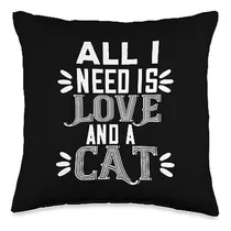 Comprar Almohada Divertida Para Amantes De Gatos - Amor Y Gatos