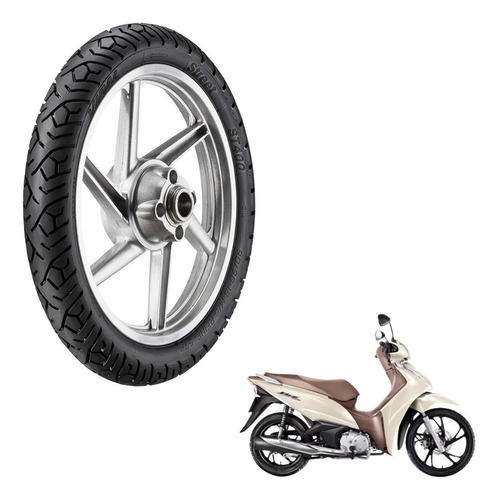 Pneu Biz Pop Honda 110/80-14 Uso Com Camara Vipal Promoção