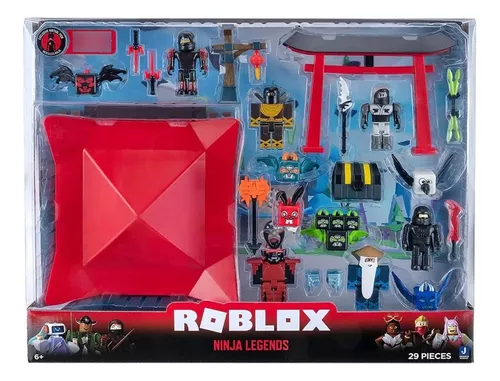 Bonecos Roblox - Playset Ninja Legends Figuras + Cód Virtual