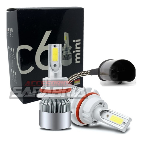 Kit Bi Led Cree C6 Mini H4 9004 Hb1 9007 Hb5 Alta Y Baja