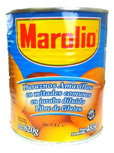 Pack Lata De Durazno Marolio 820g X 12u - Pack_ahorro