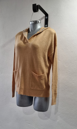 Sueter Calido Sweater Tunica Con Capucha Calvin Klein Mujer