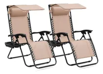 Comprar Sillas De Jardín De Descanso Color Crema Serenelife Slzgcv4