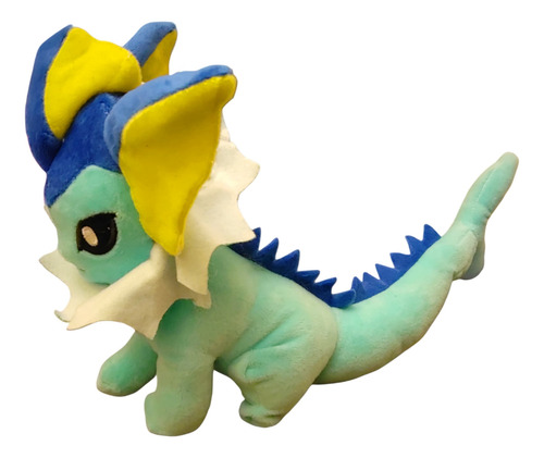 Peluche Vaporeon Evolución Eevee Animé Azul Claro Pokemon Azul Claro