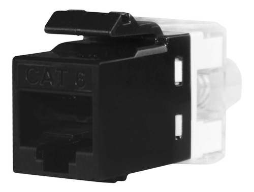 5 Conectores Fêmea Keystone Rj45 Cat6 Preto