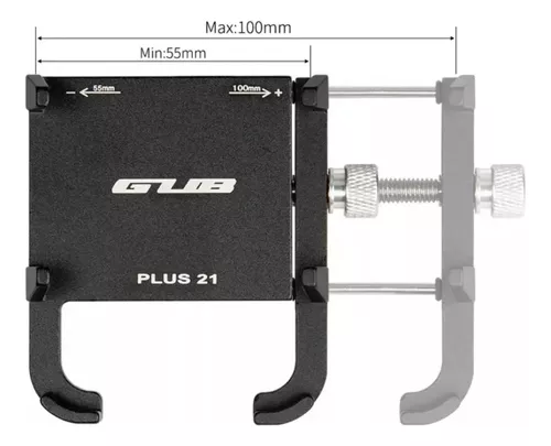 Suporte Celular P/ Moto e Bicicleta em Alumínio anodizado Gub Plus 21 –  HumanBrasil