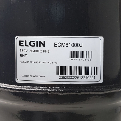 Compressor 5 Hp R22 380v 3f Elgin Ecm61000j
