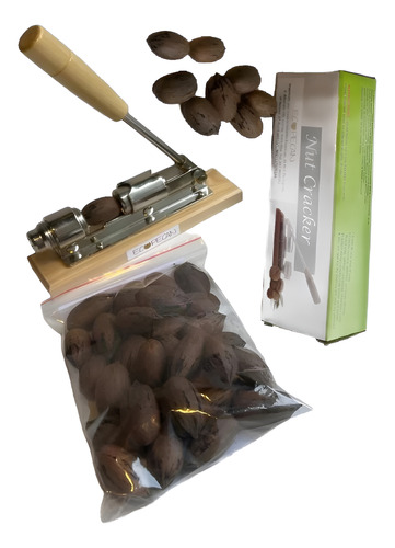 Rompenueces Rompe / Abre Nuez Pecan Cascanueces Nut Cracker Acero Y Madera