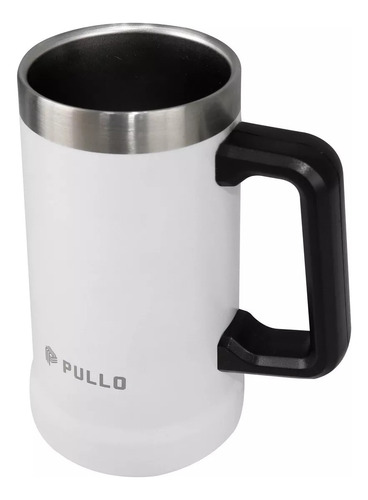 Caneca 700 Ml Em Aço Inox Mantém Bebida Quente / Frio Pullo