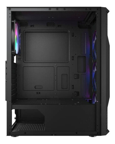 Gabinete Pc Cougar Mx110 Rgb Atx Mid Tower 4 Fan Negro