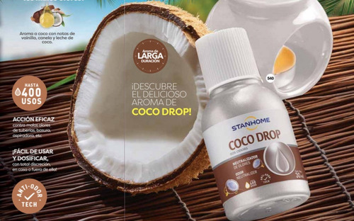 Stanhome 3 Pz Coco Drop Neutralizador De Olores 30 Ml