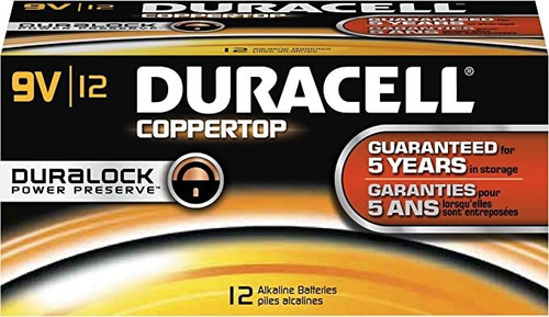 Dural Coppertop Battery, Negro, 9v Batería Recargable