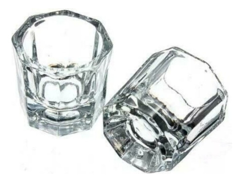 Vaso Dappen De Vidrio Para Acrilico De Uñas O Pigmento 6 Uni