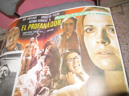 Cartel De Cine El Profanador Terror, Ray Lovelock (Usado)