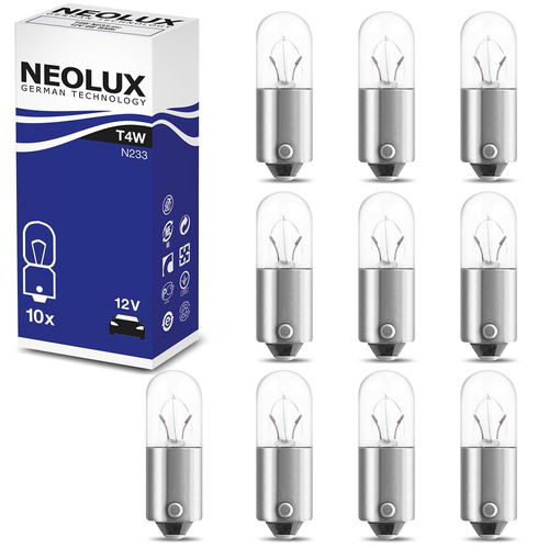 10 Lampadas T4w N233 Standard 4w 12v Ba9s Neolux
