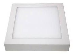 Imagen 2 de 10 de Pack X 8 Plafon Panel Led Cuadrado Exterior 18w Calido/ Frio