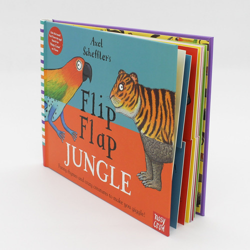 Flip Flap Jungle - Board Book - Scheffler, De Scheffler, Axel. Editorial Nosy Crow, Tapa Dura En Inglés Internacional, 2015
