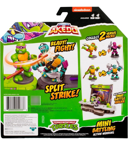 Legends Of Akedo Tmnt Donnie Versus Slash Mini Battling