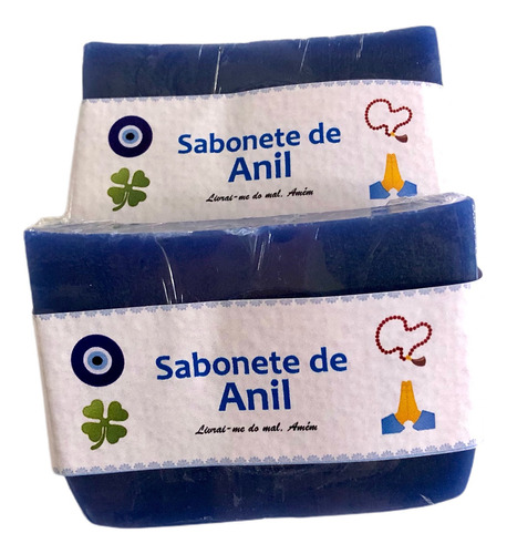 Sabonete De Anil Para Limpeza Espiritual 90gr (02 Unidades)