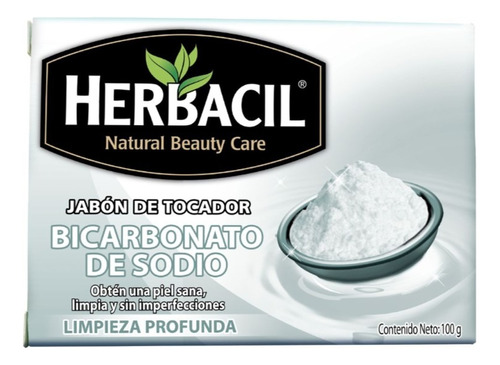 Herbacil Jabon Bicarbonado De Sodio Acné Barros 100 G