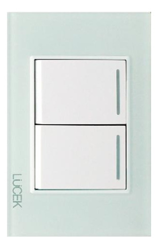 Lucek Pla 2 Int Senc De 1.5 Mod Cristal Cristal Blanco