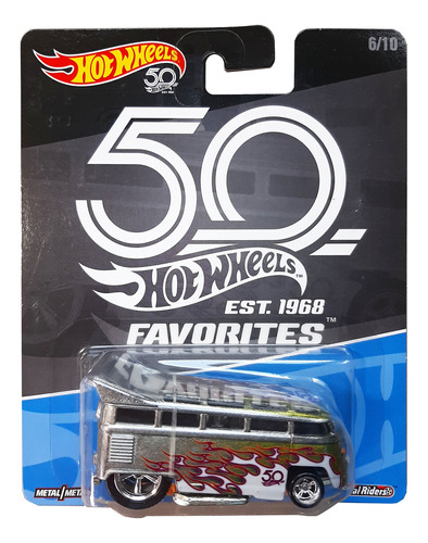 Hot Wheels Favoritos 50 Aniversario. Volskwagen T1 Drag Bus