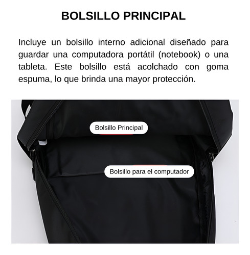 Mochila De 45 Litros Impermeable Con Bolsillo Para Notebook